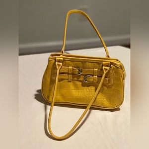 Yellow purse and handbag